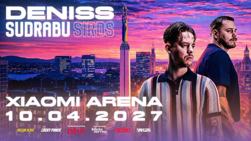 Deniss un Sudrabu Sirds, koncerts Xiaomi Arēnā 2027. gada 10. aprīlī